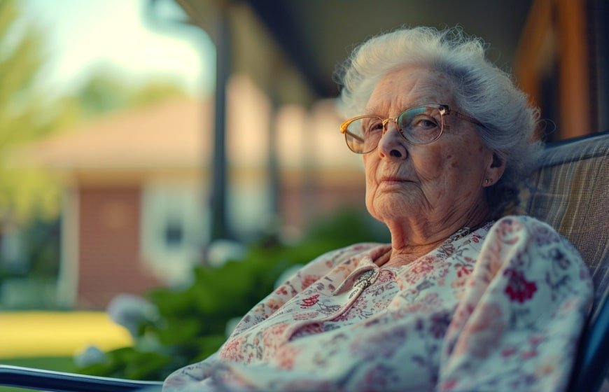 Outdoor Seating area at Alpha Bliss - Assisted Living Sumner WA Pierce County Senior Care