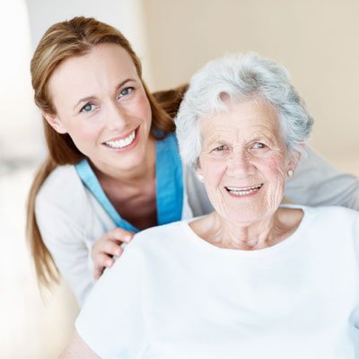 Happy resident family member - Senior Care Pierce County